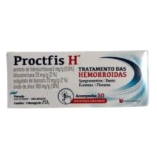 PROCTFIS H5+20+20+100MG/G 20G+ 10 PROTETORES DEDOS