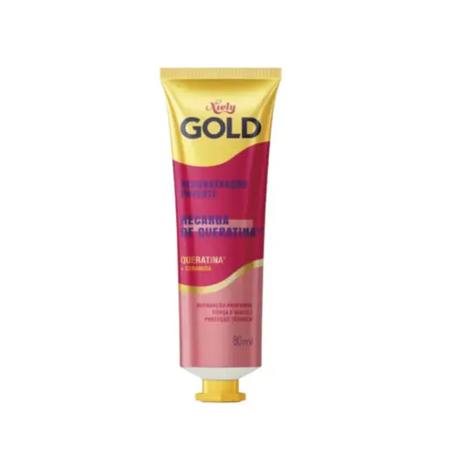 CREME PENTEAR QUERATINA RECONSTRUCÃO   NIELY GOLD 80ML