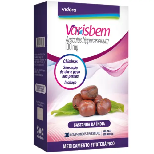 VARISBEM 100MG CASTANHA DA INDIA C/30 COMPRIMIDOS