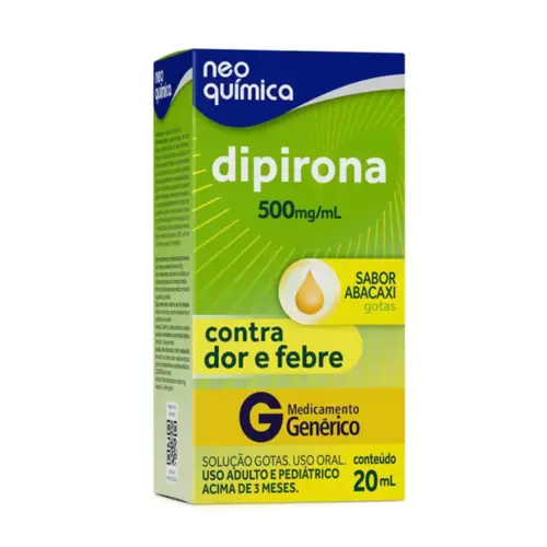 DIPIRONA SÓDICA 500MG GOTAS 20ML NEO QUÍMICA