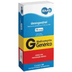 DESOGESTREL 75MCG  C/84 COMPRIMIDOS EMS