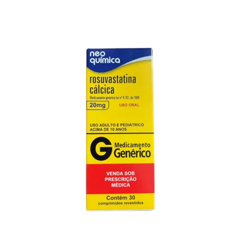 ROSUVASTATINA CÁLCICA  20MG C/30 COMPRIMIDOS NEO QUÍMICA