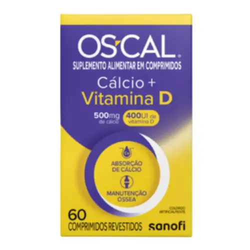 OSCAL D 400UI +  500MG C/60 COMPRIMIDOS REVESTIDOS