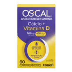OSCAL D 400UI +  500MG C/60 COMPRIMIDOS REVESTIDOS