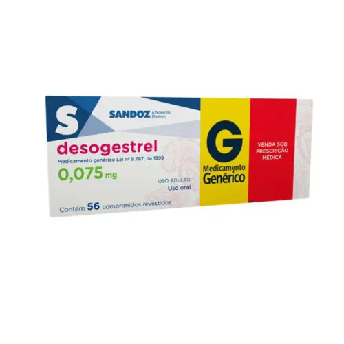 DESOGESTREL  0,75MG  C/56 COMPRIMIDOS SANDOZ