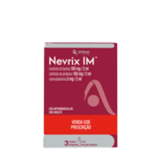 NEVRIX IM INJETÁVEL C/3 AMPOLAS 2ML