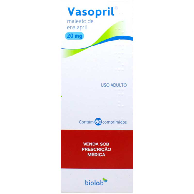 VASOPRIL 20MG C/60 COMPRIMIDOS - BIOLAB SANUS FARMACE