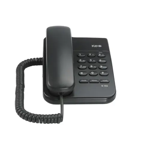 TELEFONE COM FIO PARA MESA E PAREDE K103 KEO