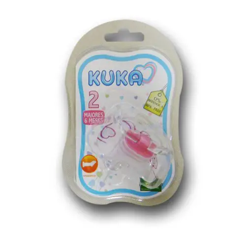 CHUPETA SILICONE ORTODONTICA N2 ROSA PREMIUM KUKA REF-2782