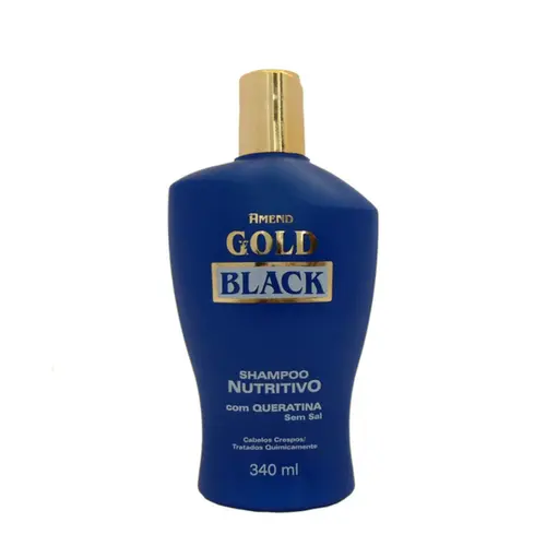 SHAMPOO GOLD BLACK NUTRITIVO AMEND 340ML