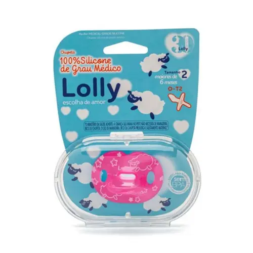 CHUPETA ROSA DREAMS TAMANHO 2 LOLLY COD-6215-11