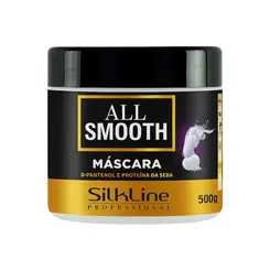 MÁSCARA CAPILAR D-PANTENOL E PROTEINA DA SEDA ALL SMOOTH SILKLINE 500G