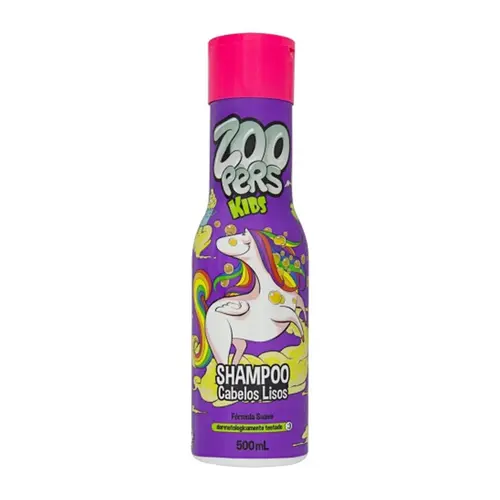 SHAMPOO CABELOS LISOS KIDS ZOOPERS 500ML