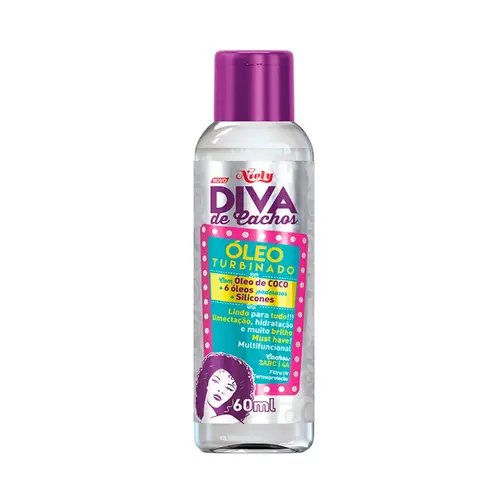 ÓLEO CAPILAR TURBINADO DIVA DE CACHOS NIELY GOLD 60ML