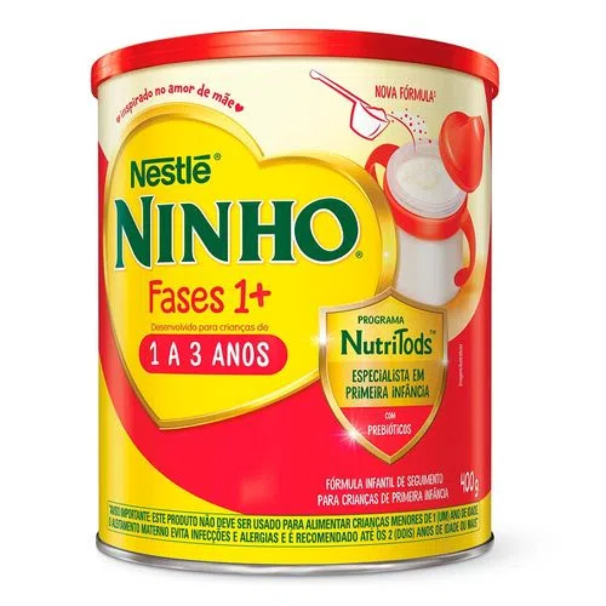 FÓRMULA INFANTIL LEITE NINHO FASES 1+ 1 A 3 ANOS 400G - NESTLE BRASIL LTDA.