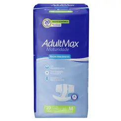 FRALDA USO ADULTO M COM 20 UNIDADES MATURIDADE ADULTMAX