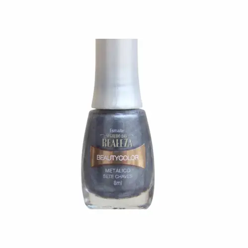 ESMALTE SETE CHAVES METALICO SEGREDOS DA REALEZA BEAUTY COLOR 8ML