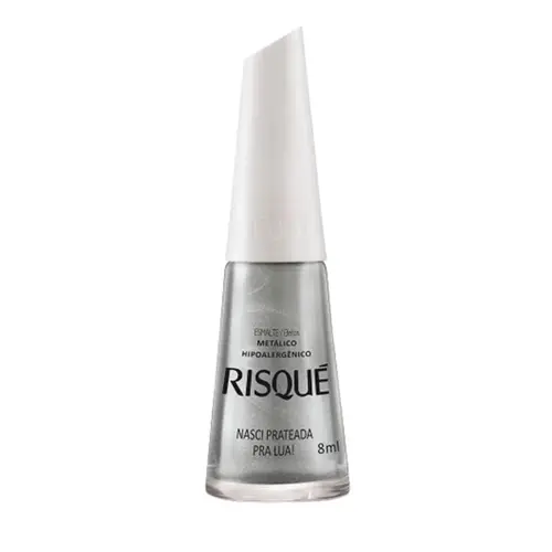 ESMALTE NASCI PRATEADA PRA LUA RISQUE 8ML
