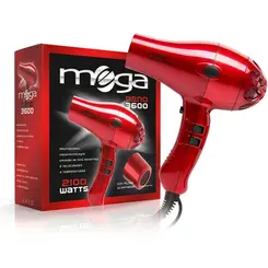 SECADOR COMPACTO CERAMIC ION VERMELHO NANO 3600 MEGA