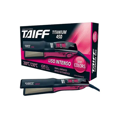 PRANCHA LISO INTENSO TITANIUM 450 PINK TAIFF