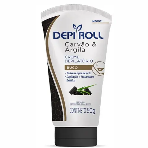 CREME DEPILATORIO CARVAO E ARGILA DEPI ROLL 50G
