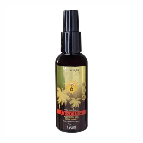 OLEO BRONZEADOR CENOURA 6 FPS DERMYTRAT 120ML