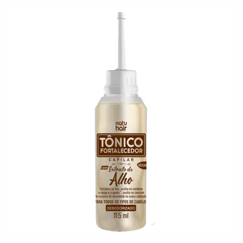 TONICO CAPILAR EXTRATO DE ALHO NATU HAIR 115ML