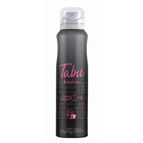 DESODORANTE AEROSSOL BALADEIRA TABU 150ML