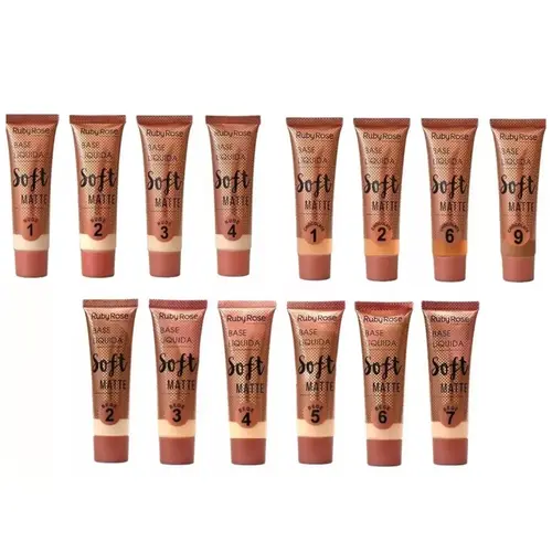 BASE LIQUIDA SOFT MATTE DIVERSOS RUBY ROSE 29ML
