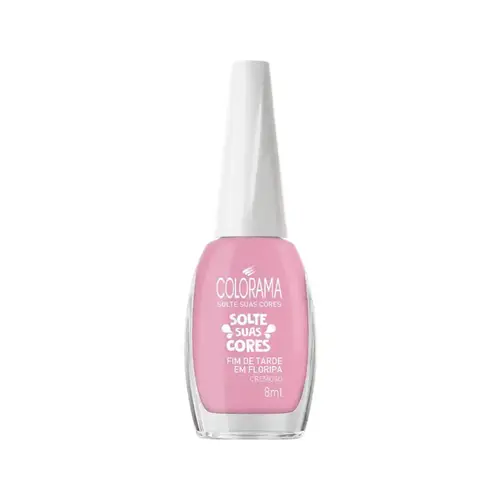 ESMALTE FIM DE TARDE EM FLORIPA SOLTE SUAS CORES COLORAMA 8ML