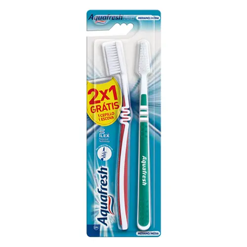 ESCOVA DE DENTE FLEX MEDIA LEVE 2 PAGUE 1 AQUAFRESH