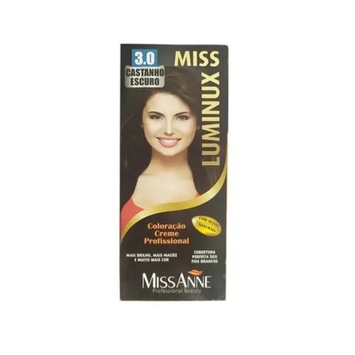 TINTA 3.0 CASTANHO ESCURO MISS ANNE LUMINUX