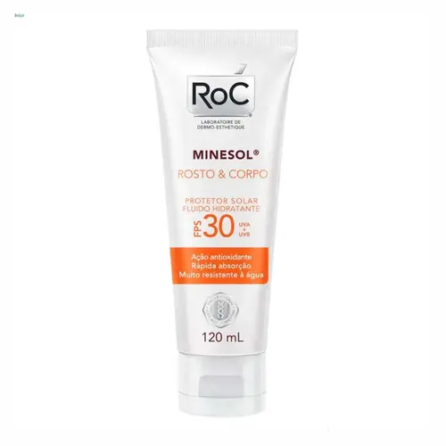 PROTETOR SOLAR COSPO E ROSTO 30FPS MINESOL ROC 120ML