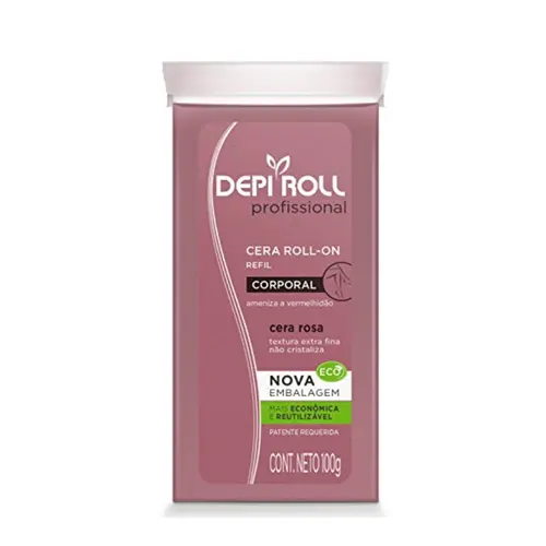 CERA DEPILATORIA REFIL ROLL ON CERA ROSA DEPI ROLL 100G