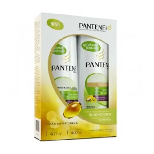 KIT SHAMPOO E CONDICIONADOR FUSAO DA NATUREZA PANTENE 400ML