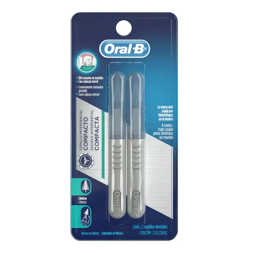 ESCOVA INTERDENTARIA CONICA COMPACTA COM 2 UNIDADES ORAL-B