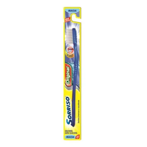 ESCOVA DE DENTE MACIA ORIGINAL COM 1 UNIDADE SORRISO