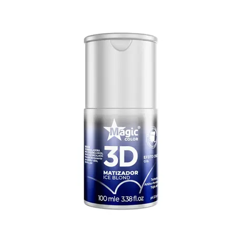 MATIZADOR 3D ICE BLOND EFEITO CINZA MAGIC COLOR 100ML