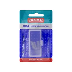 ESCOVA INTERDENTAL REFIL INTERCLEAN CILINDRICO COM 6 UNIDADES BITUFO