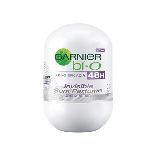 DESODORANTE ROLL-ON INVISIBLE SEM PERFUME BIO GARNIER 50ML