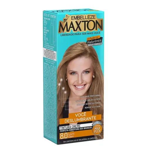 COLORAÇAO 8.0 LOURO CLARO MAXTON