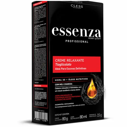 CREME RELAXANTE PARA ESCOVAS DEFINITIVAS ESSENZA CLESS 80G