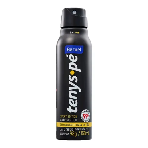 DESODORANTE PARA PÉ JATO SECO SPORT TENYS PE BARUEL 150ML