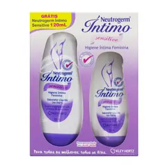 KIT SABONETE LIQUIDO INTIMO SENSITIVE NEUTROGERM 200ML E 120ML