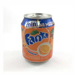 REFRIGERANTE LARANJA LATA MINI FANTA 250ML