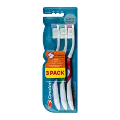 ESCOVA DE DENTE MACIA DYNAMIC COM 3 UNIDADES CONDOR