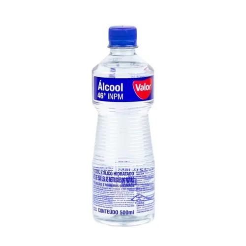 ALCOOL 46 INPM VALOR 500ML