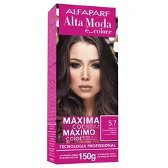 TINTA 5.7 CASTANHO LUMINOSO MEDIO ALTA MODA ALFAPARF