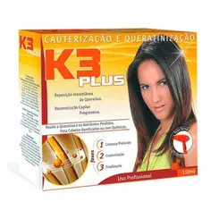 RECONSTRUCAO CAPILAR CAUTERIZACAO E QUERATINIZACAO K3 PLUS 150ML