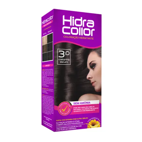 TINTA 3.0 CASTANHO ESCURO HIDRACOLLOR